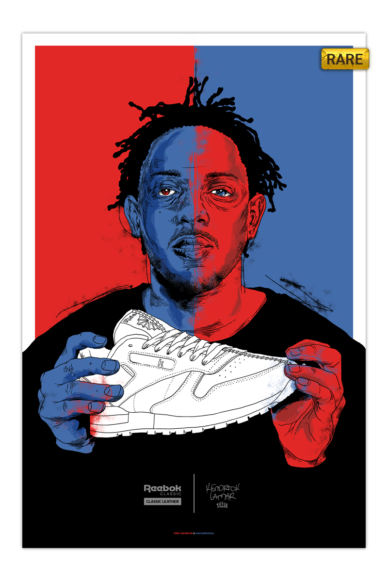 Nike Wallpaper Kendrick Lamar Art Print